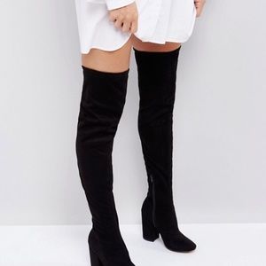 ASOS KATCHER Heeled Over The Knee Boots